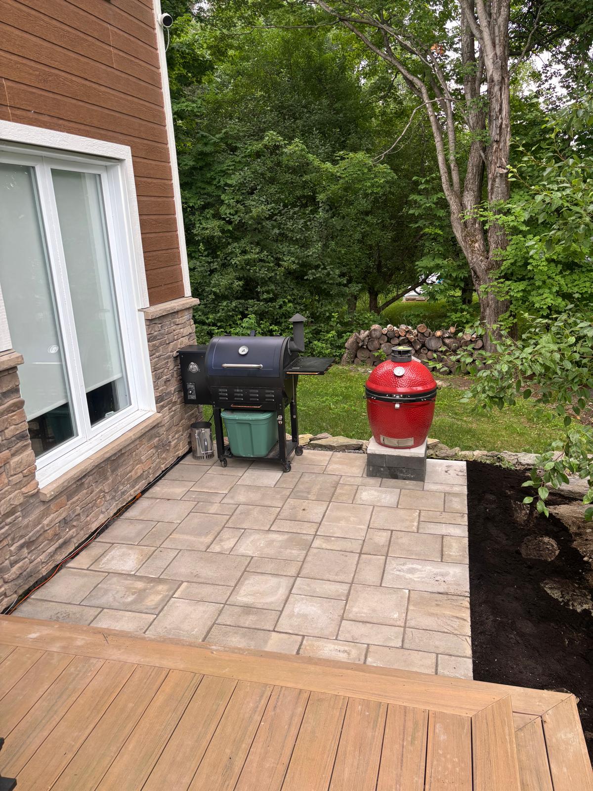 Section Pavé pour BBQ